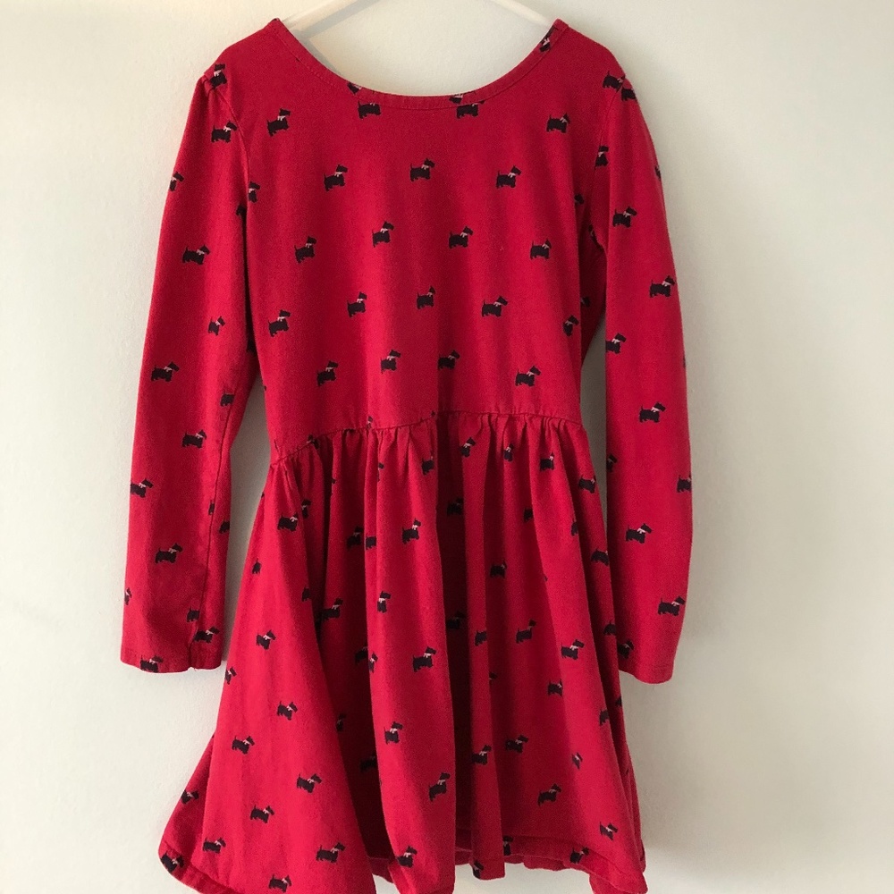 Red Dress with Dog Prints!